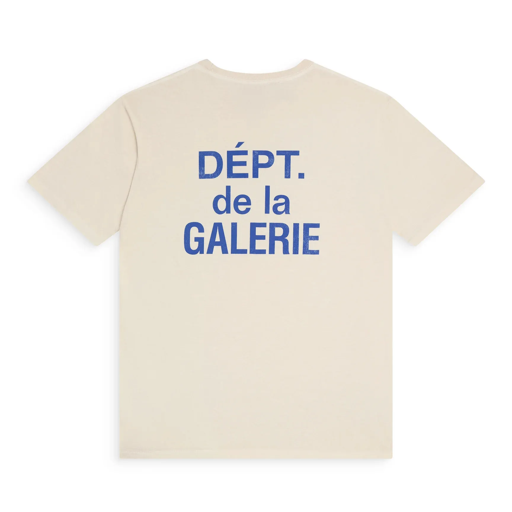 648#Gallery Dept New Classic Basic French Letters LOGO Basic Slogan Round Neck Short Sleeve T-Shirt Pure Cotton Tee Royal Blue Red Lake Blue Apricot Print Blue Apricot Print Black S～XL p90
